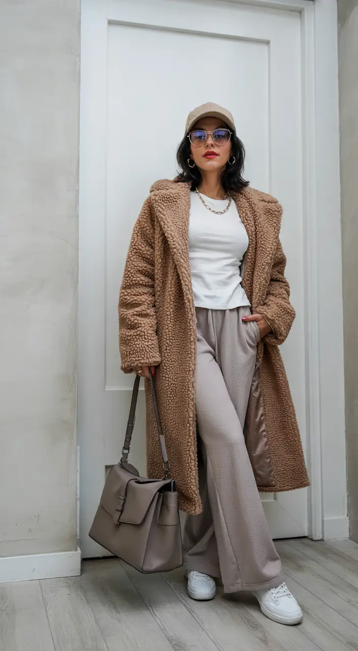 Comfy Winter Outfits Relaxed Comfort With Wide-Leg Ease