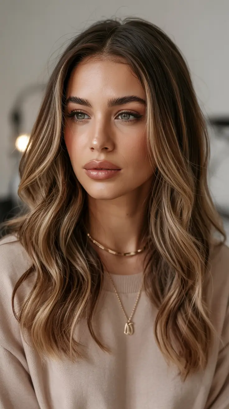 cute winter haircuts Chocolate Brunette with Subtle Dimension