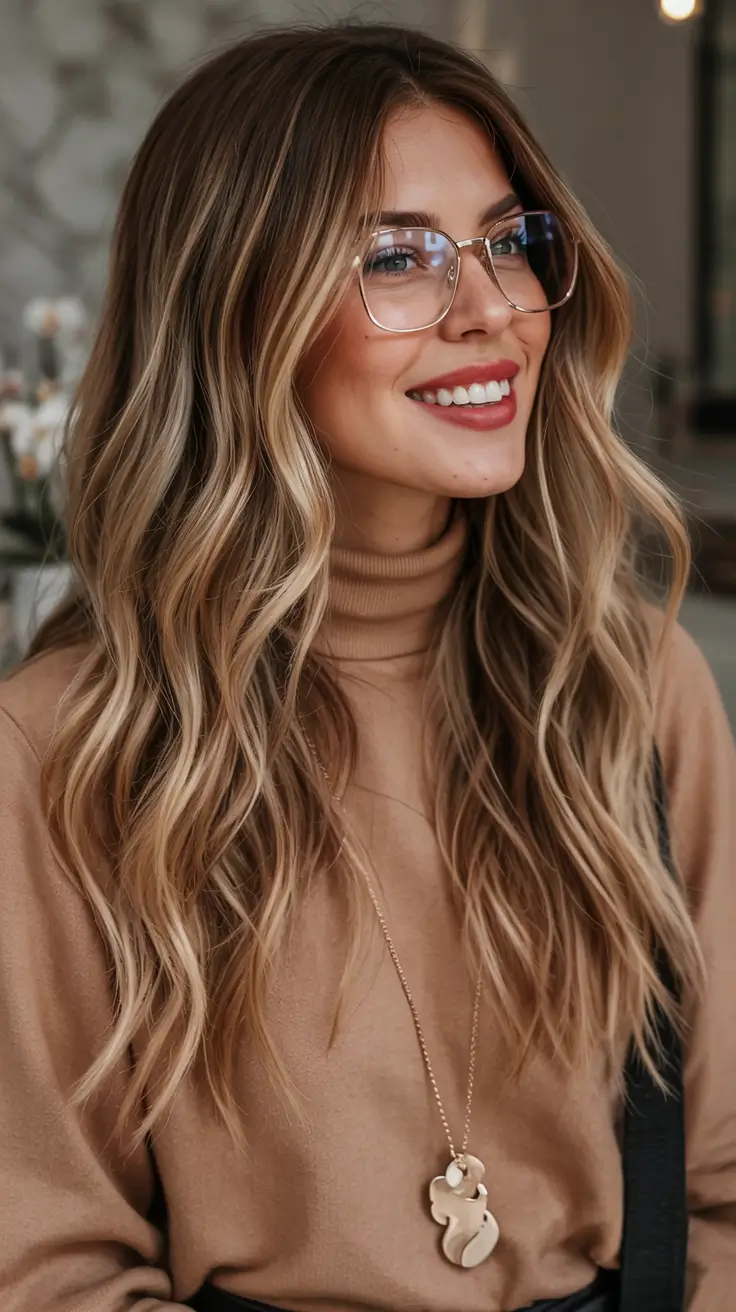 cute winter haircuts Caramel Brunette with Timeless Appeal