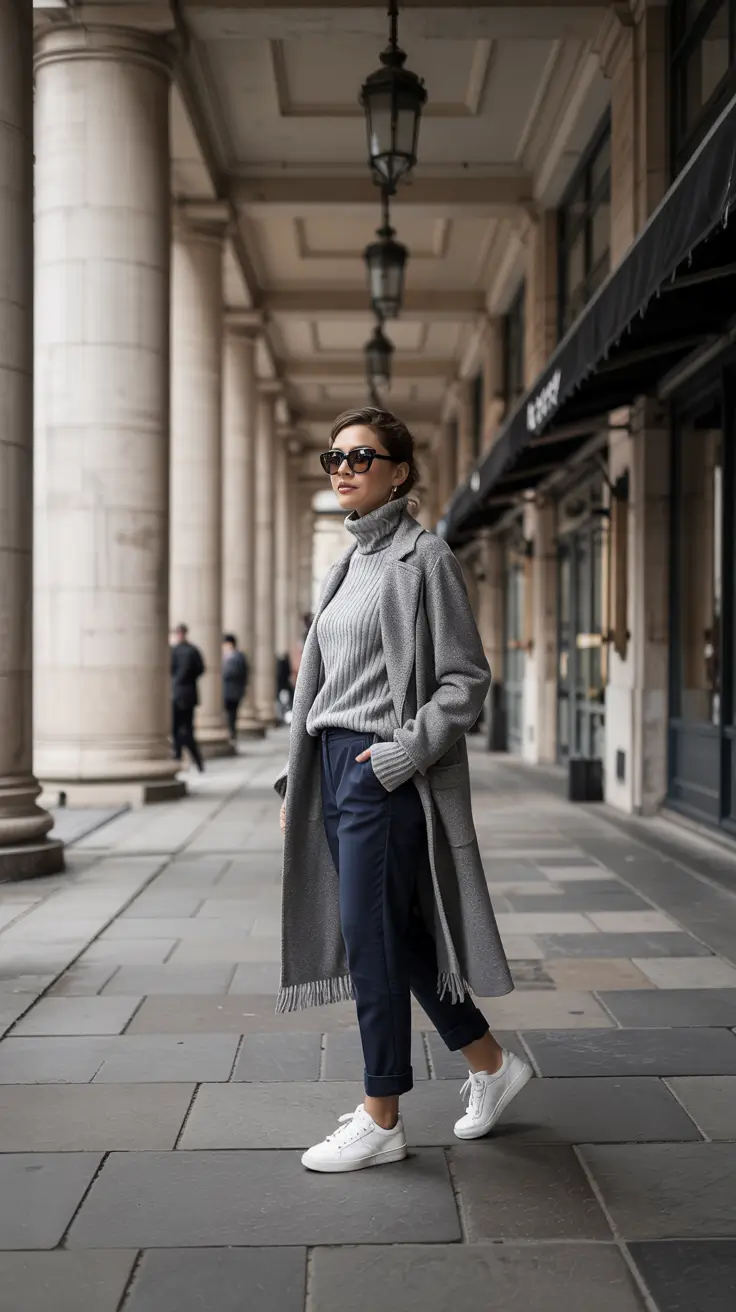 cute winter outfits Monochrome Gray Chic for Effortless Elegance