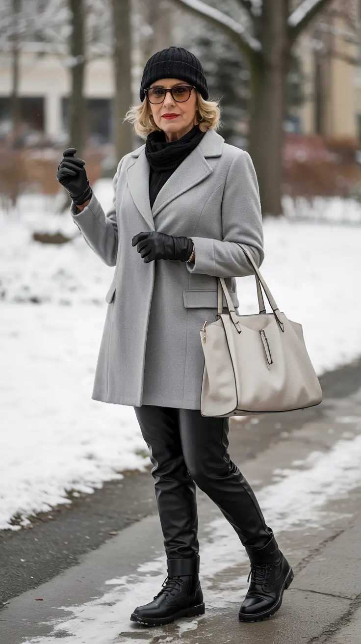 winter-outfits-over-50-older-women-monochrome-elegance