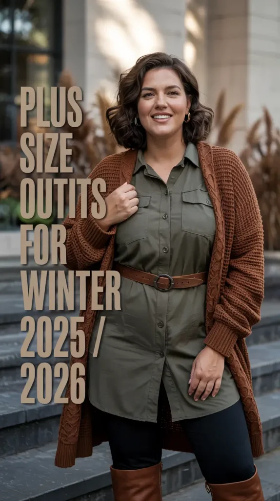 Plus Size Outfits for Winter 2025 / 2026 – Casual, Dressy & Work Inspiration