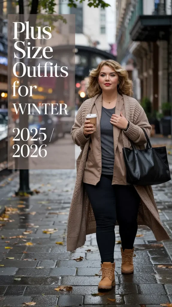 Plus Size Outfits for Winter 2025 / 2026 – Casual, Dressy & Work Inspiration