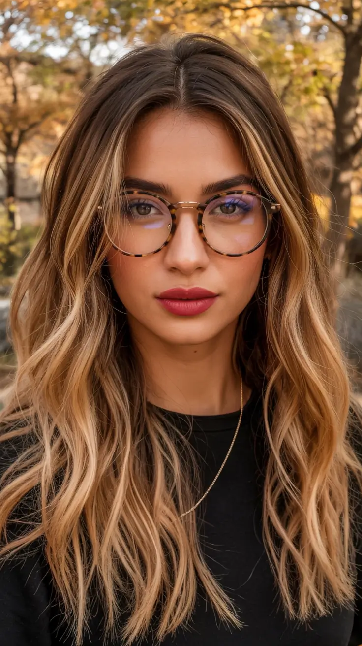 Soft winter hair colors 2025–2026 Bronde Layers with Soft Warmth
