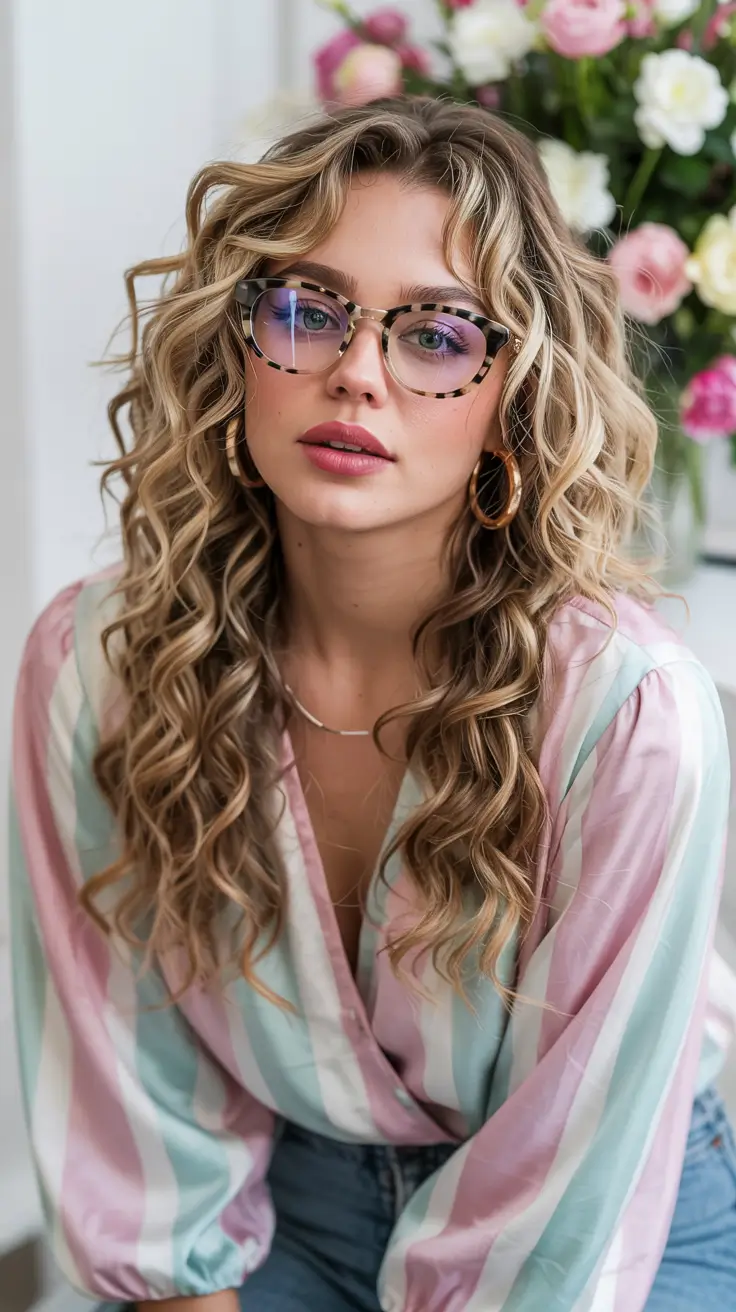 Trending Hair Colors Winter 2025–2026 Golden Curly Radiance