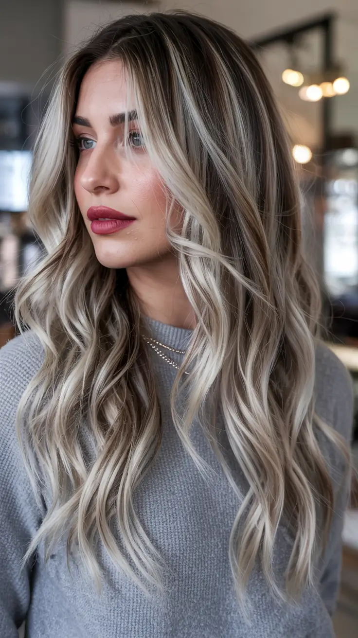 Winter 2025–2026 Hair Colors Highlights Platinum Blonde with Icy Shine