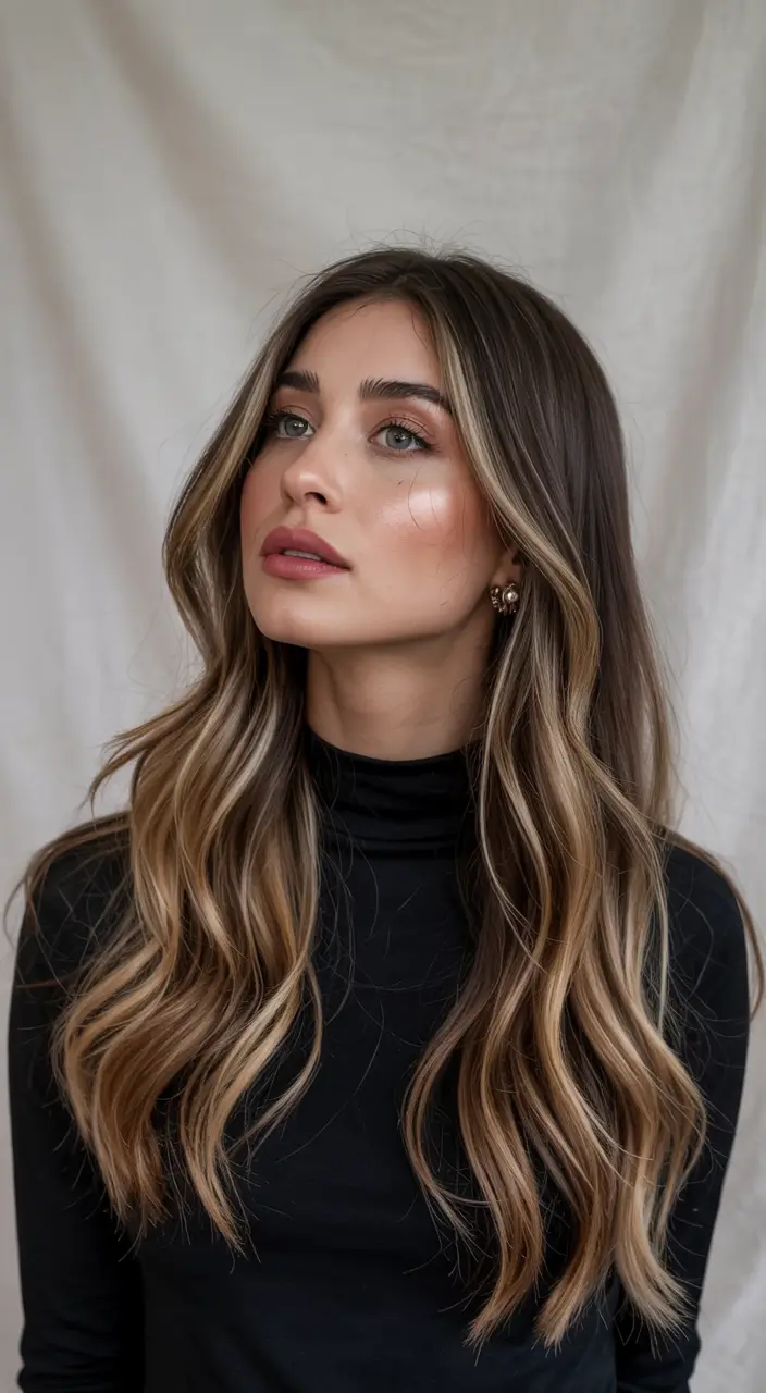 Winter Balayage Hair Colors 2025–2026 Trends Face-Framing Balayage with High Contrast
