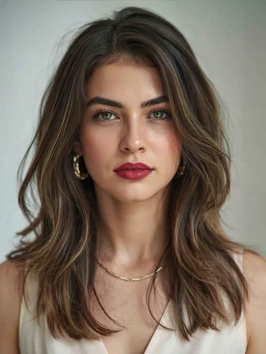 Winter haircuts and colors Effortless Medium-Length Layers