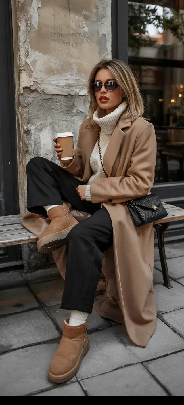winter outfits cold Relaxed Tailoring Meets Winter Comfort