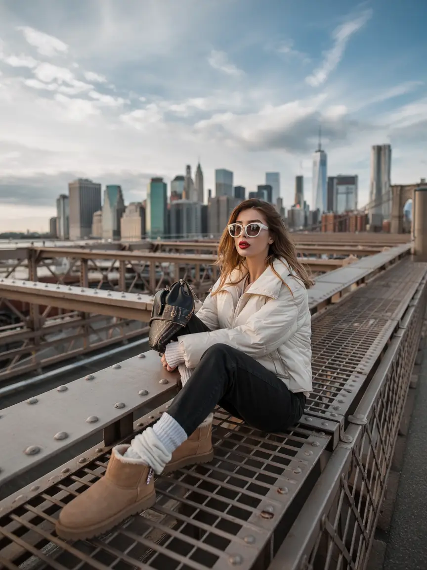 winter outfits cold Casual Puffers and City Edge