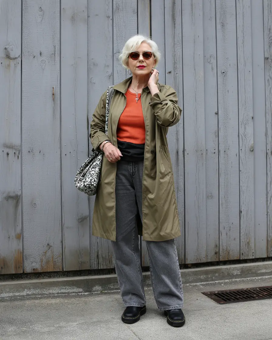 winter outfits for women over 60 Effortless Chic with a Pop of Color
