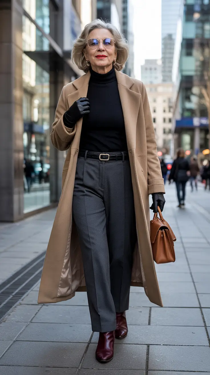 winter outfits for women over 60 City-Ready Neutral Power