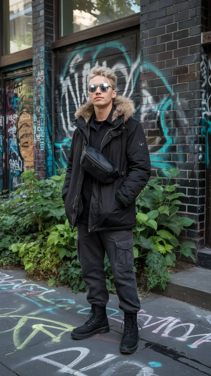 winter outfits men Urban Explorer in Warm Neutrals