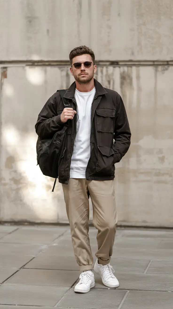 winter outfits men Functional Neutral Layers
