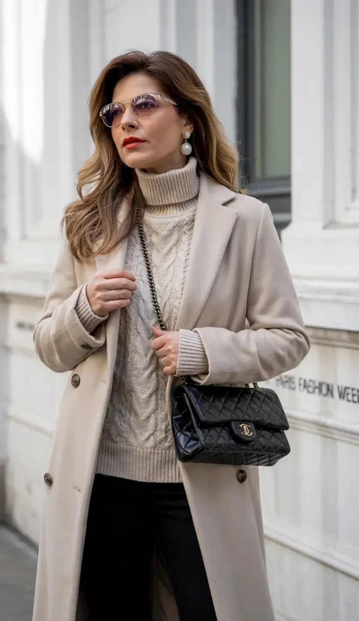 winter outfits over 40 Elevated Textures and Luxe Details