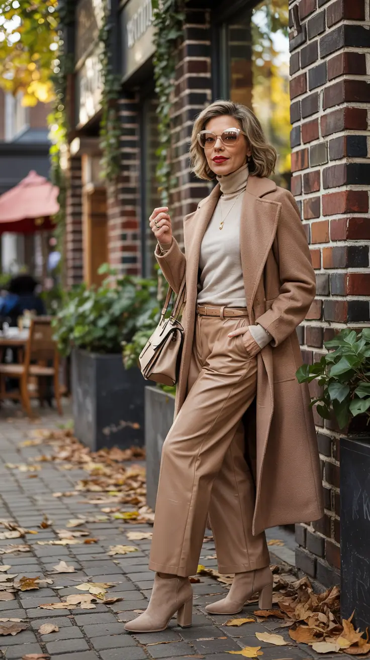 winter outfits over 40 Head-to-Toe Neutrals With Quiet Luxury