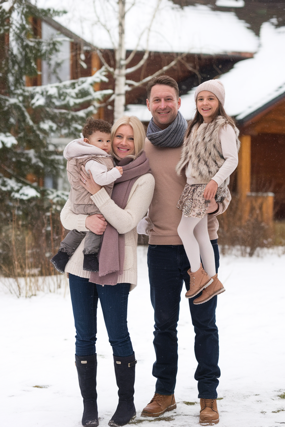 Winter 2025 2026 Family Photo Outfits Ideas for Stylish Seasonal Portraits That Feel Warm and Timeless