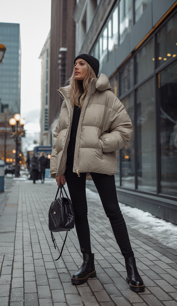 Puffer Jacket Outfit Ideas Winter 2025–2026: Streetwear, Chic, and Cozy Inspirations