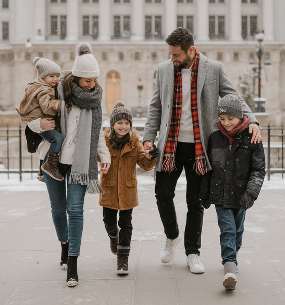 Winter 2025 2026 Family Photo Outfits Ideas for Stylish Seasonal Portraits That Feel Warm and Timeless