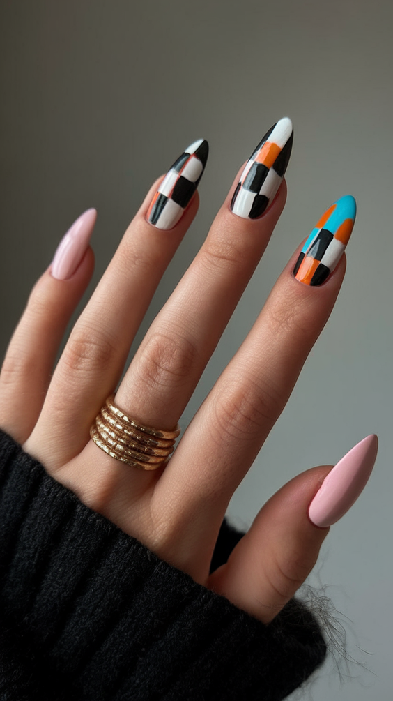 Fall Color-Block Nails 2025: Bold Art-Inspired Designs That Transform Your Autumn Nail Game