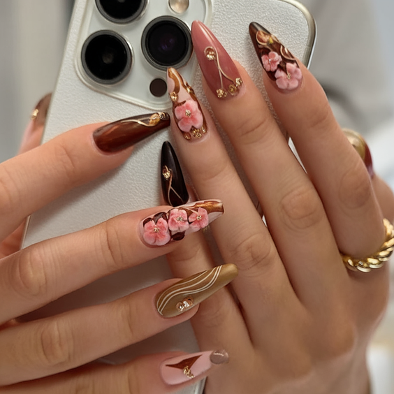 Fall 3D Nail Art Ideas 2025: Sculpted Florals, Pumpkins, and Pearls to Elevate Your Autumn Look