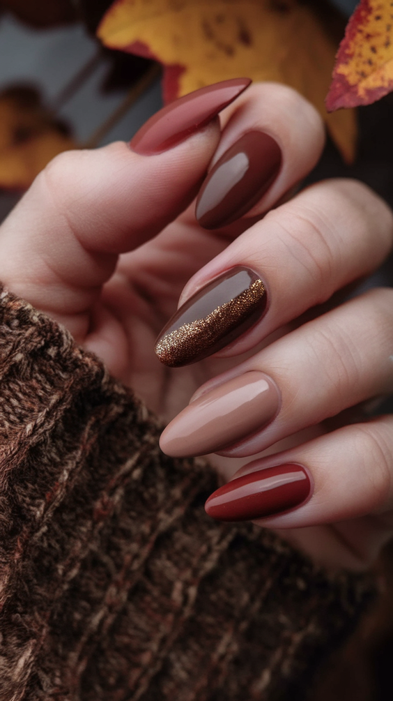 Top 2025 Fall Nail Colors: Rich Leaf Art, Glitter Trends, and OPI’s Most Popular Seasonal Shades