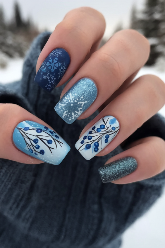 Fall Winter Nails Color 2025–2026: Trendy Seasonal Shades and Festive Nail Art Inspirations