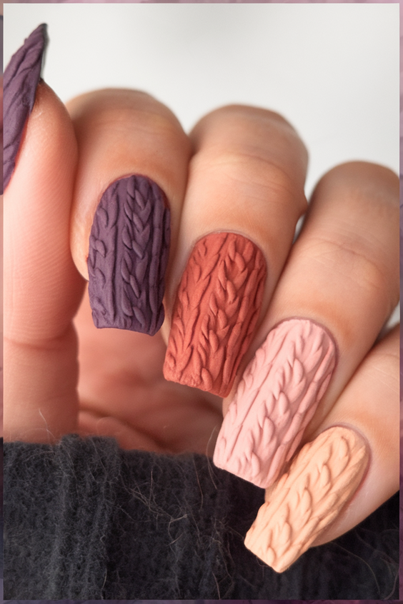 Fall 2025 3D Sweater Nail Art Ideas You’ll Want to Copy for Cozy and Stylish Seasonal Looks