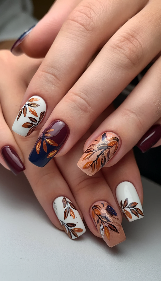 Top 2025 Fall Nail Colors: Rich Leaf Art, Glitter Trends, and OPI’s Most Popular Seasonal Shades