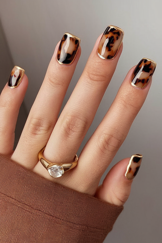 Fall Tortoiseshell Nails 2025: 20 Trendy Designs to Elevate Your Seasonal Manicure Game