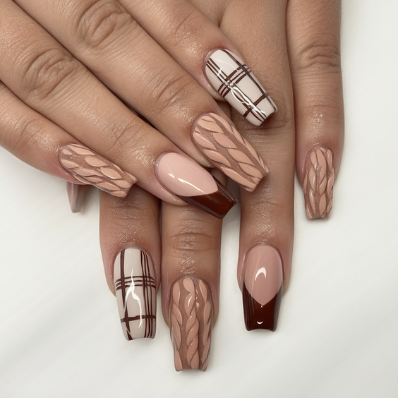 Fall 2025 3D Sweater Nail Art Ideas You’ll Want to Copy for Cozy and Stylish Seasonal Looks