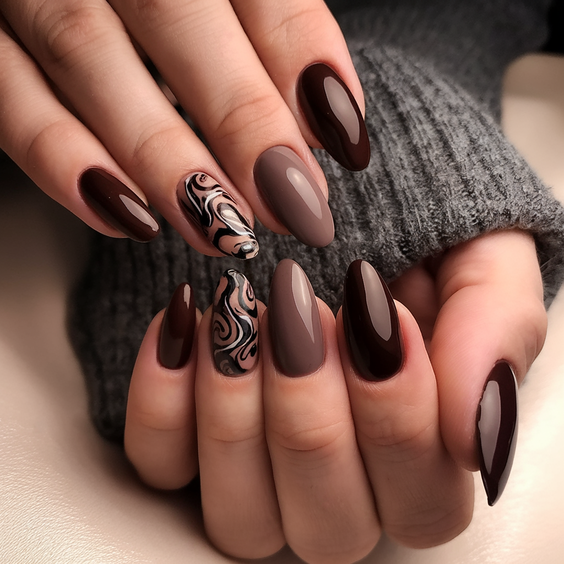 Fall Winter Nails Color 2025–2026: Trendy Seasonal Shades and Festive Nail Art Inspirations
