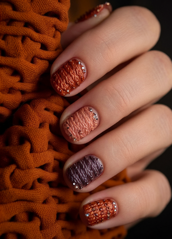Fall 2025 3D Sweater Nail Art Ideas You’ll Want to Copy for Cozy and Stylish Seasonal Looks