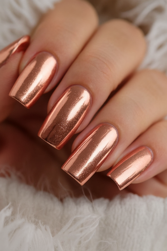 Best Gold Fall Nails 2025 for a Glam Autumn Manicure – Chrome, Glitter, Marbled, and Mixed Styles
