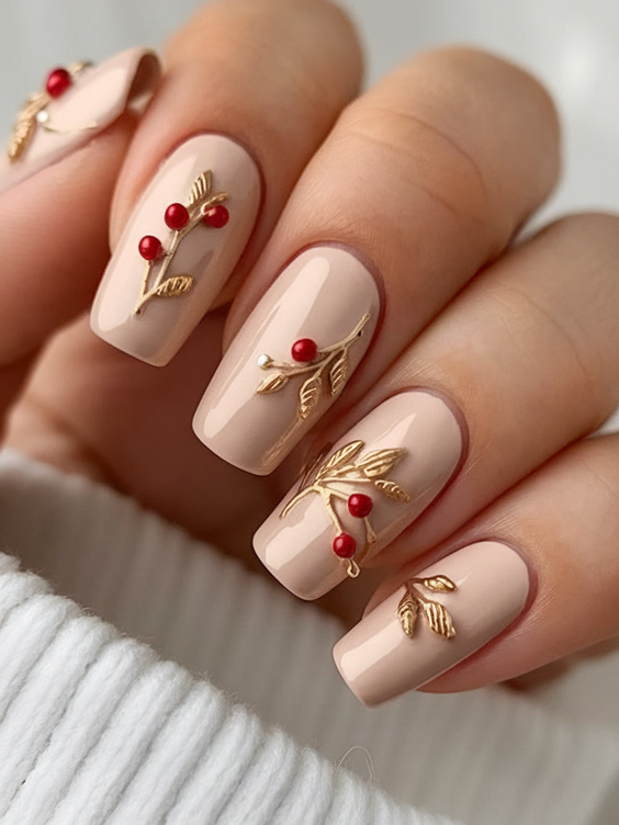 Fall Winter Nails Color 2025–2026: Trendy Seasonal Shades and Festive Nail Art Inspirations