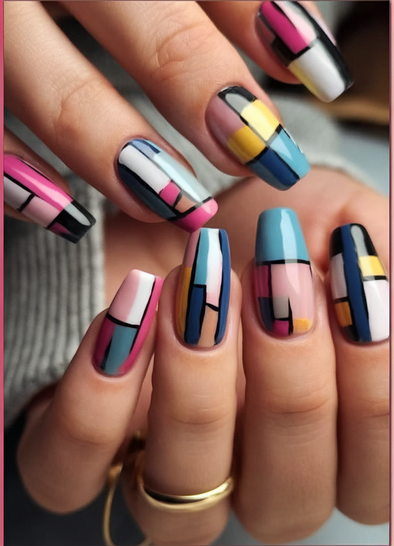 Fall Color-Block Nails 2025: Bold Art-Inspired Designs That Transform Your Autumn Nail Game