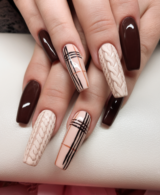 Fall 2025 3D Sweater Nail Art Ideas You’ll Want to Copy for Cozy and Stylish Seasonal Looks
