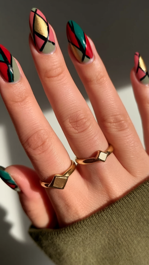Fall Color-Block Nails 2025: Bold Art-Inspired Designs That Transform Your Autumn Nail Game
