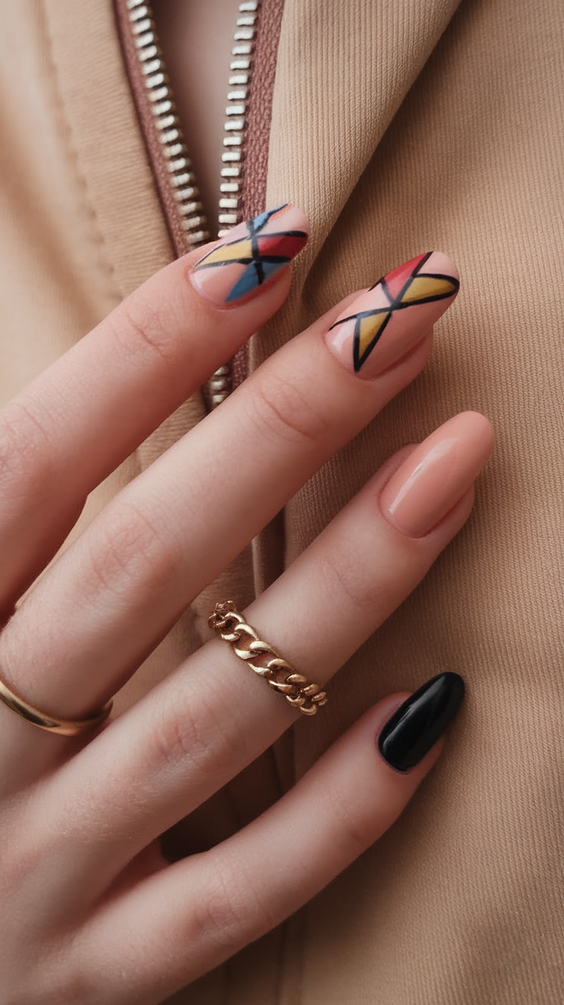 Fall Color-Block Nails 2025: Bold Art-Inspired Designs That Transform Your Autumn Nail Game