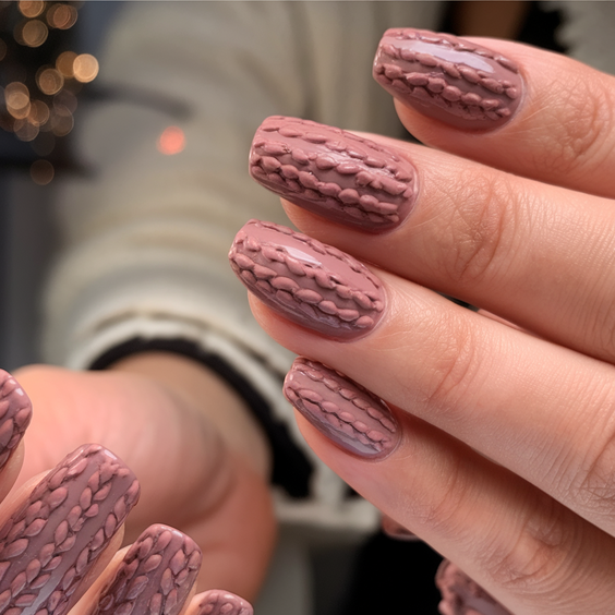 Fall 2025 3D Sweater Nail Art Ideas You’ll Want to Copy for Cozy and Stylish Seasonal Looks
