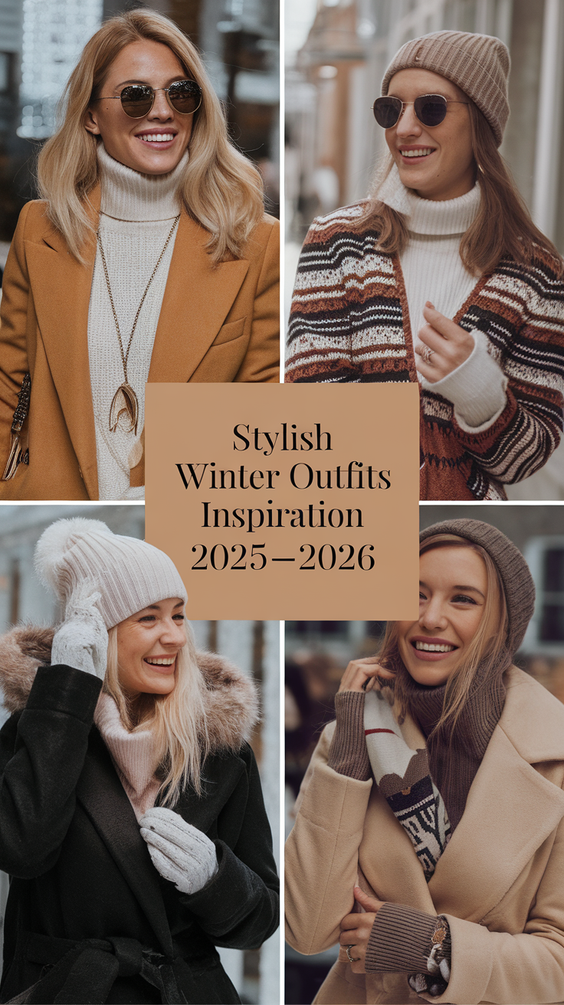 Winter Outfits Inspiration 2025–2026: Chic Coats, Stylish Layers, and Bold Accessories for Women