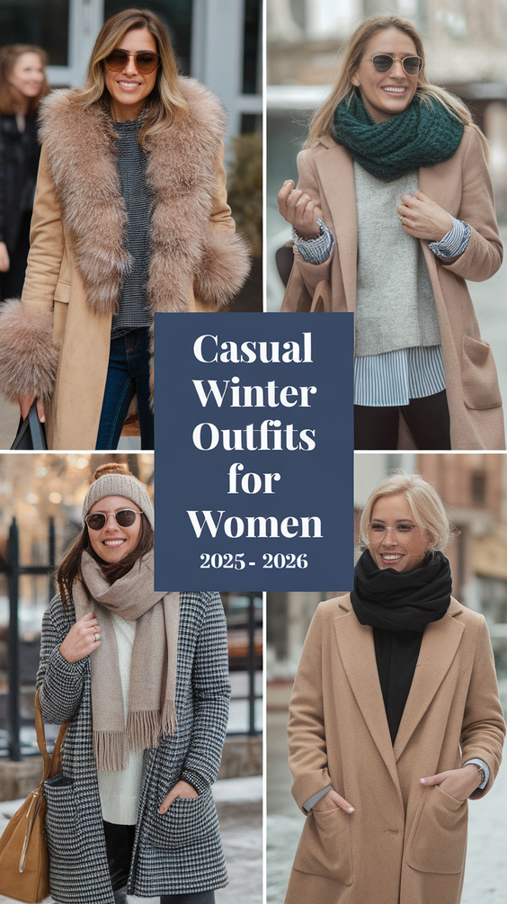 Casual Winter Outfits for Women 2025 – 2026: Stylish Everyday Fashion Trends