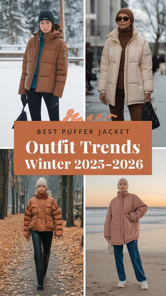 Puffer Jacket Outfit Ideas Winter 2025–2026: Streetwear, Chic, and Cozy Inspirations