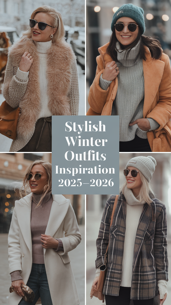 Winter Outfits Inspiration 2025–2026: Chic Coats, Stylish Layers, and Bold Accessories for Women