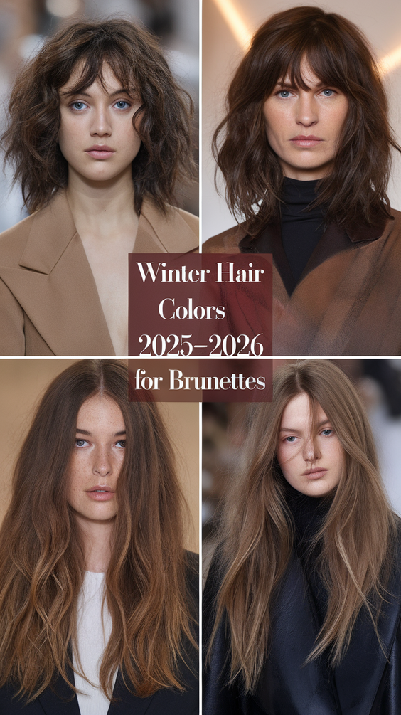 Winter Hair Colors  2025–2026 for Brunettes: 20 Stunning Styles to Inspire Your Next Look