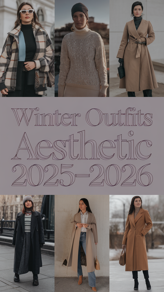 Winter Outfits Aesthetic 2025–2026: Chic Coats, Cozy Knits, and Bold Boots for Effortless Style