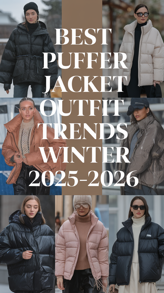Puffer Jacket Outfit Ideas Winter 2025–2026: Streetwear, Chic, and Cozy Inspirations