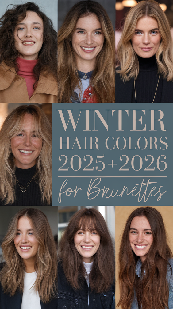 Winter Hair Colors  2025–2026 for Brunettes: 20 Stunning Styles to Inspire Your Next Look