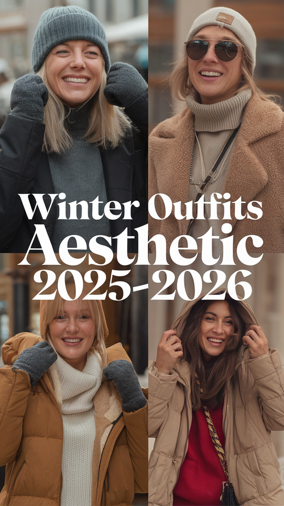 Winter Outfits Aesthetic 2025–2026: Chic Coats, Cozy Knits, and Bold Boots for Effortless Style