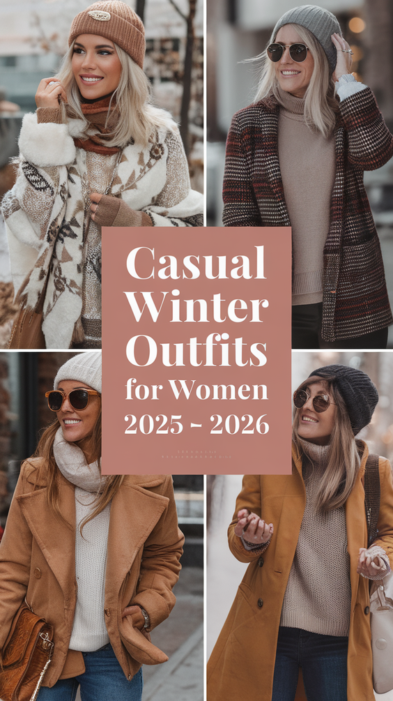 Casual Winter Outfits for Women 2025 – 2026: Stylish Everyday Fashion Trends